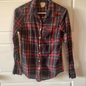 Jcrew Tartan Plaid Shirt - Size XS